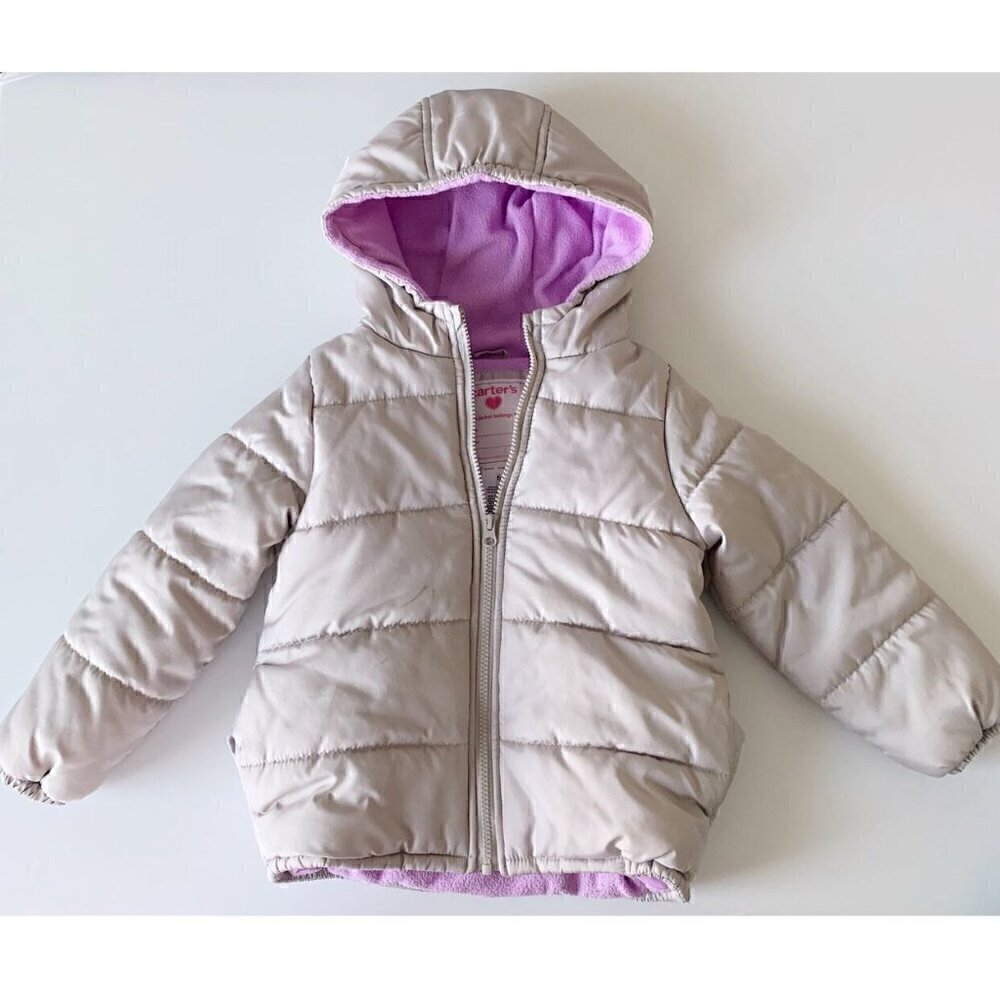 3 for $20 Carter's Girl Fleece Lined Puffer Hooded Jacket 6 Years